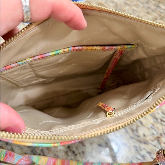 Colorful Crocodile Embossed Women's Bag and Wallet Set by Brahmin - Picture 5 of 13